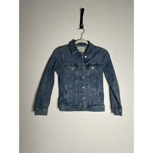 Madewell Cropped Denim Jacket XS Medium Wash Classic Jean Jacket